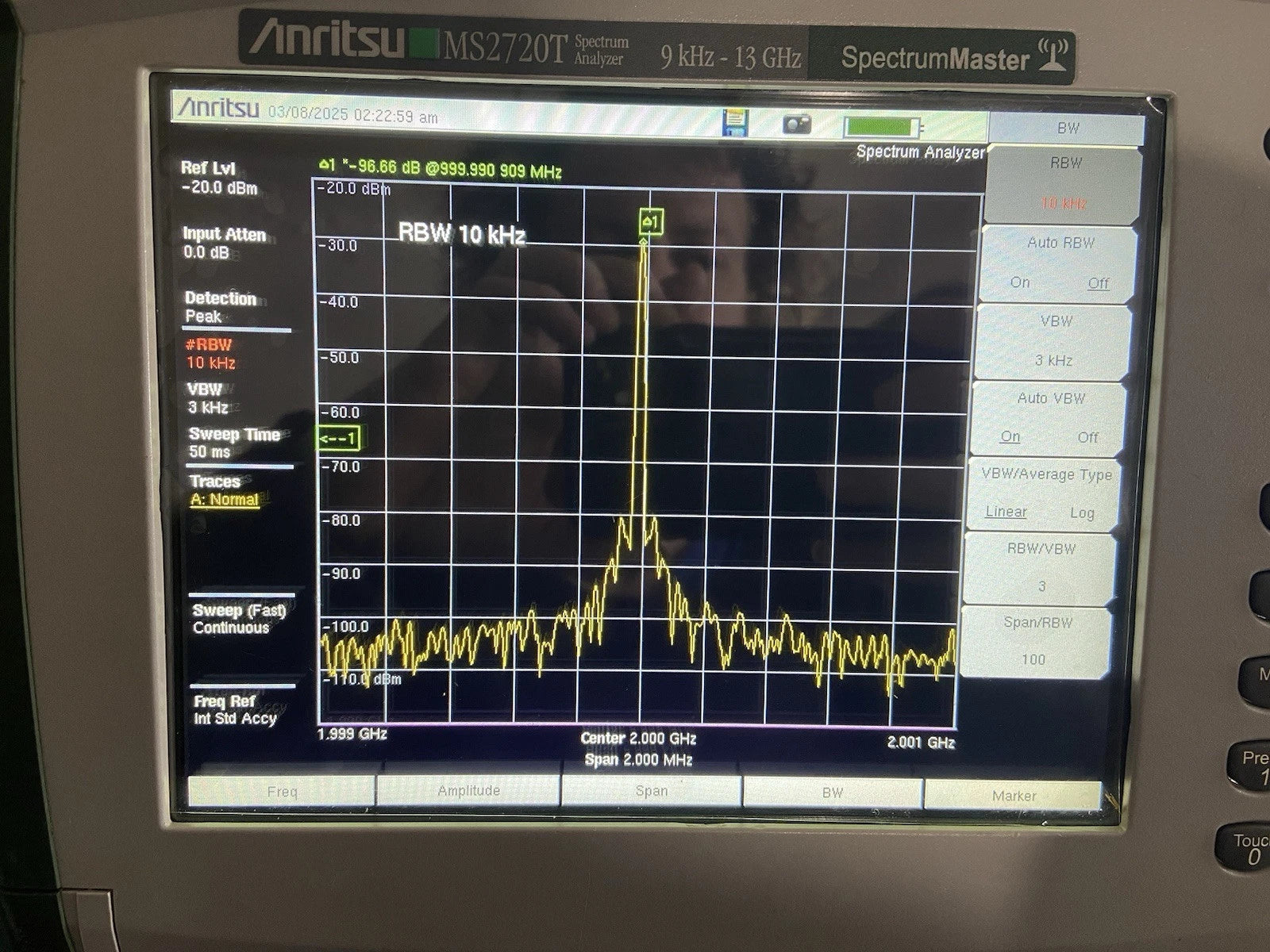 Anritsu Handheld Spectrum Analyzer Master MS2720T Portable with Excellent Calibration and Options