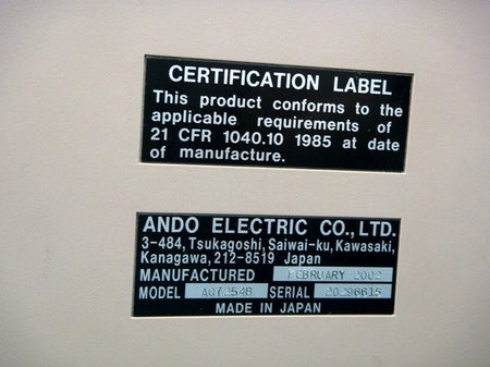 ANDO AQ7250 +AQ7254B 1310/1550nm Mini-OTDR