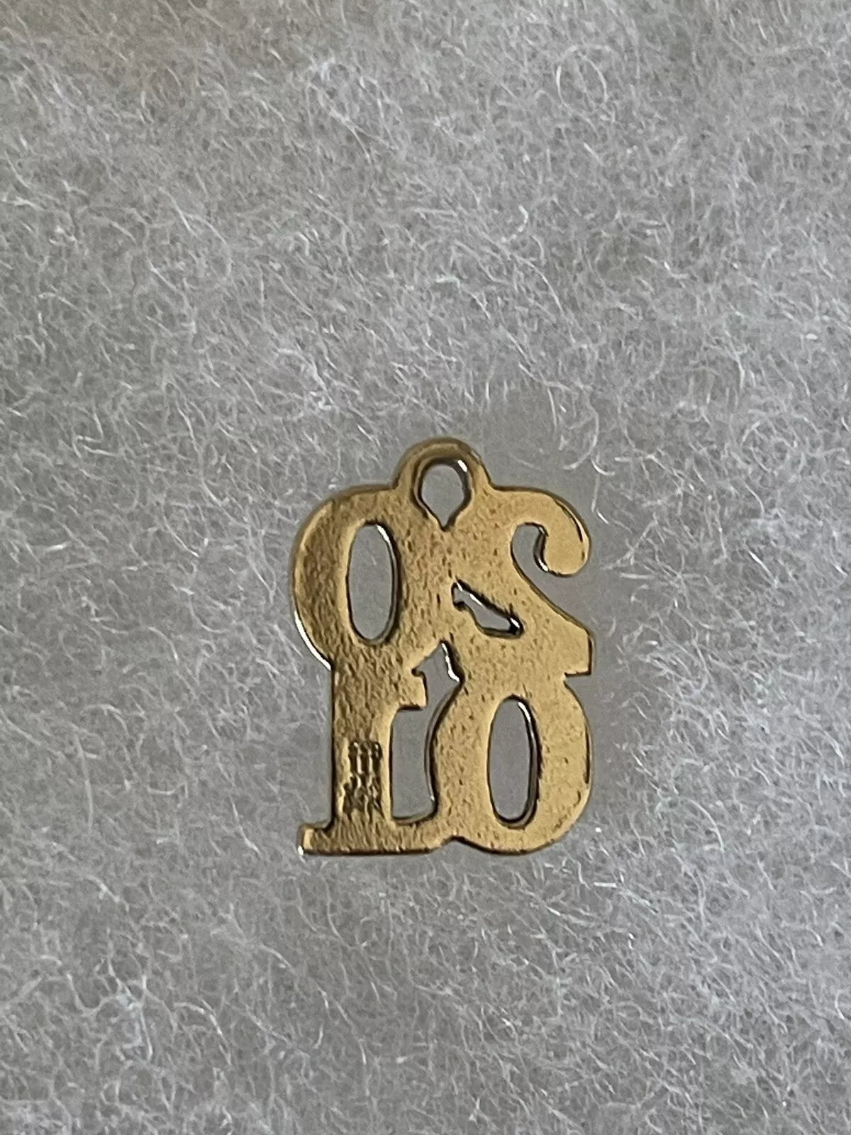 James Avery 2001 14k Gold Charm - RARE Stacked ‘01 Graduation Class Of