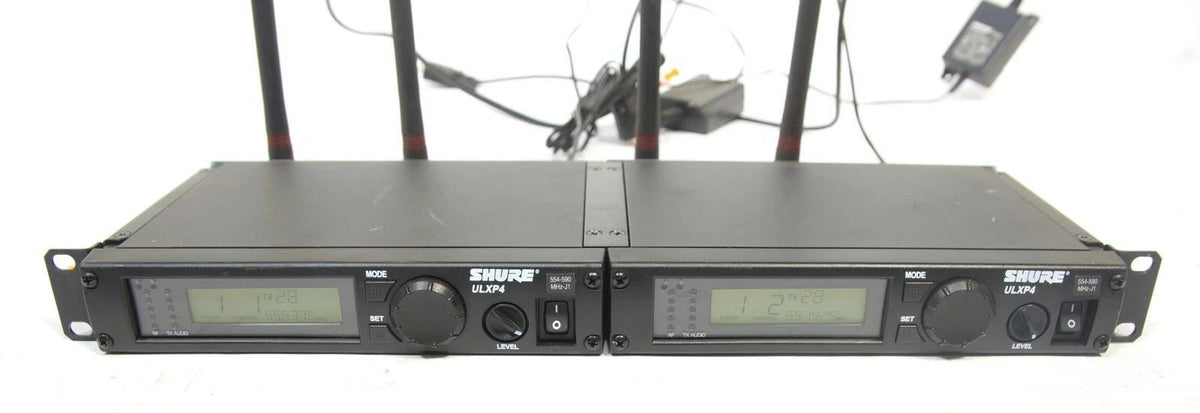 Set of Shure ULXP4 J1-Band 554-590 MHz Digital Wireless Receivers