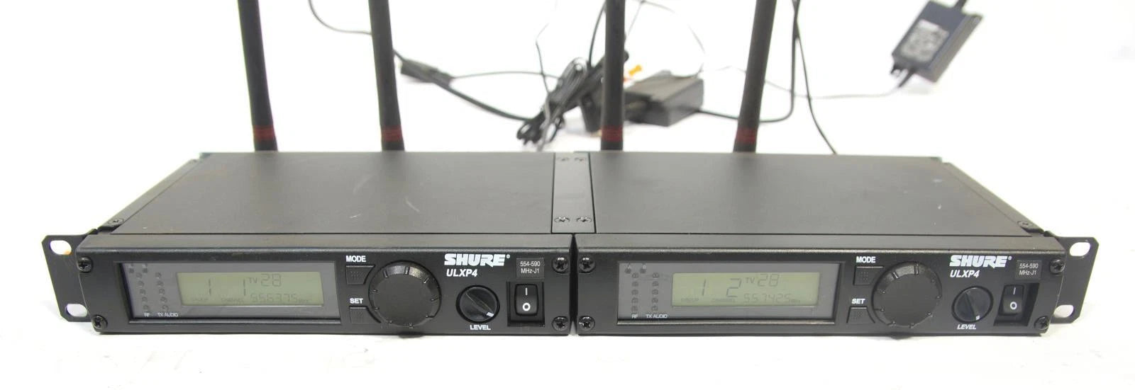 Set of Shure ULXP4 J1-Band 554-590 MHz Digital Wireless Receivers