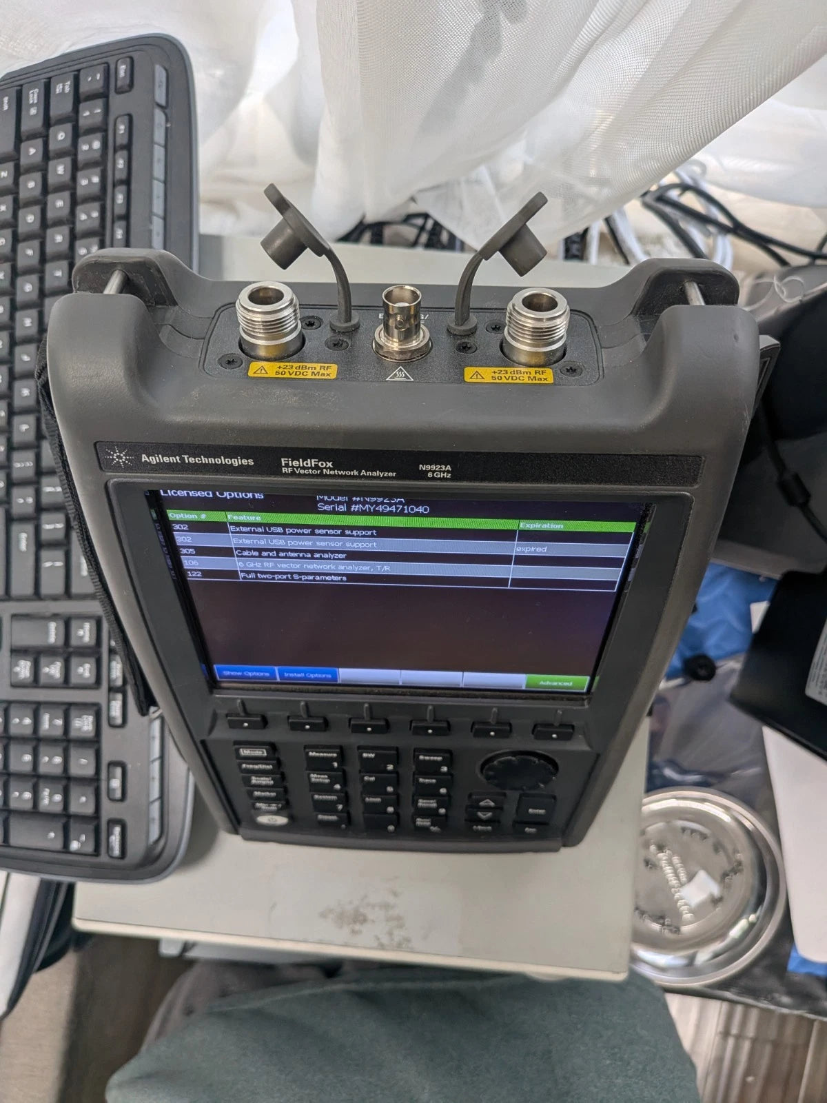 Keysight Agilent VNA Vector Network Analyzer Fieldfox N9923a Cal'd! 6 GHz Opts!