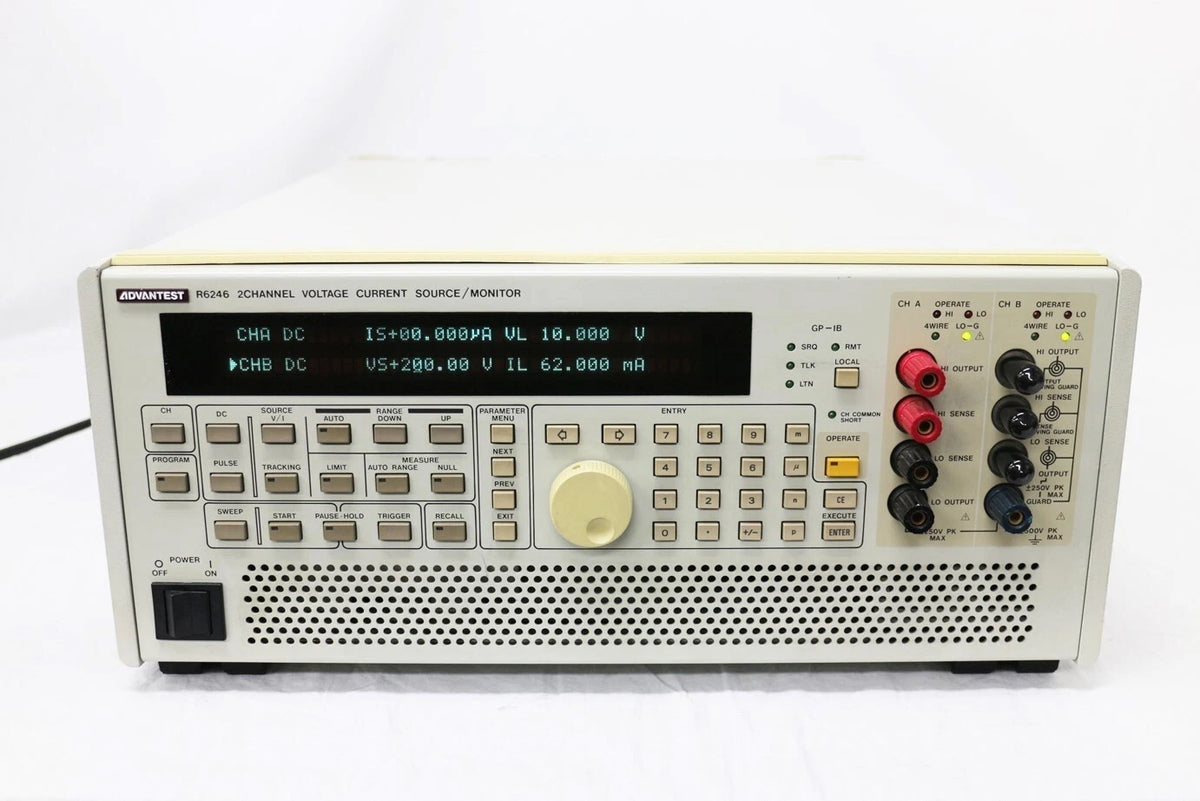 Advantest R6246 2ch 220V 20A Voltage Current Source/Monitor
