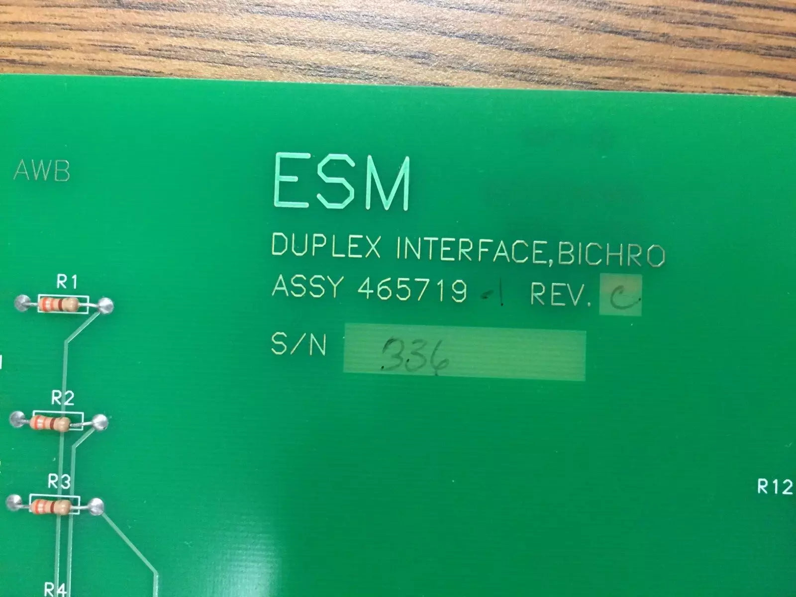 ESM 465719 Rev. C Duplex Interface Bichro Board
