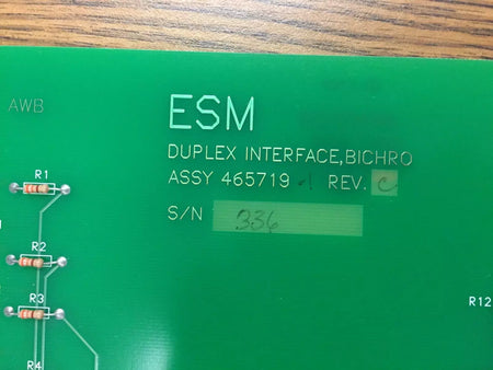 ESM 465719 Rev. C Duplex Interface Bichro Board