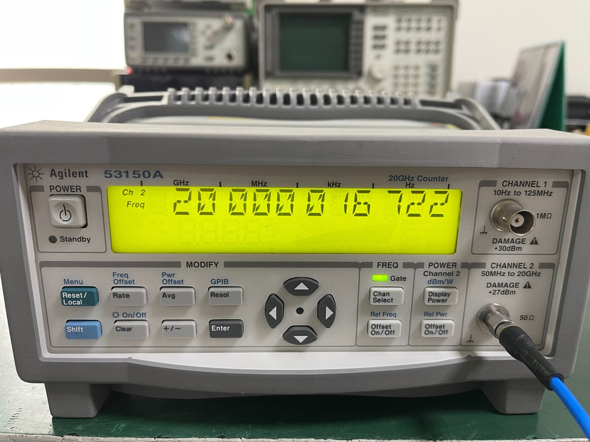 Agilent Keysight 53150A 10Hz-20GHz CW Microwave Frequency Counter _1096 - XG eqpt