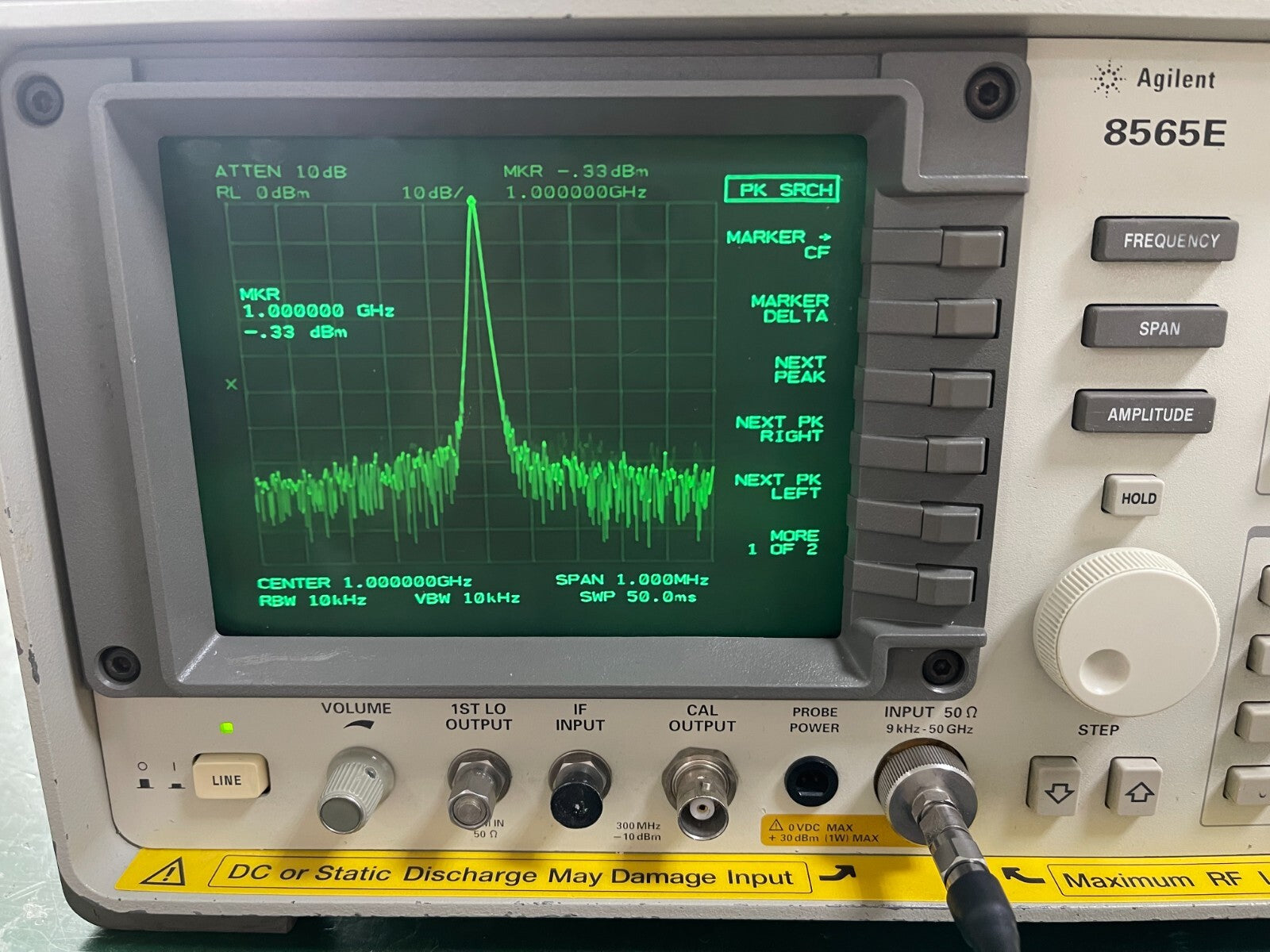 Agilent Keysight 8565E 9KHz - 50GHz Spectrum Analyzer_1513 - XG eqpt