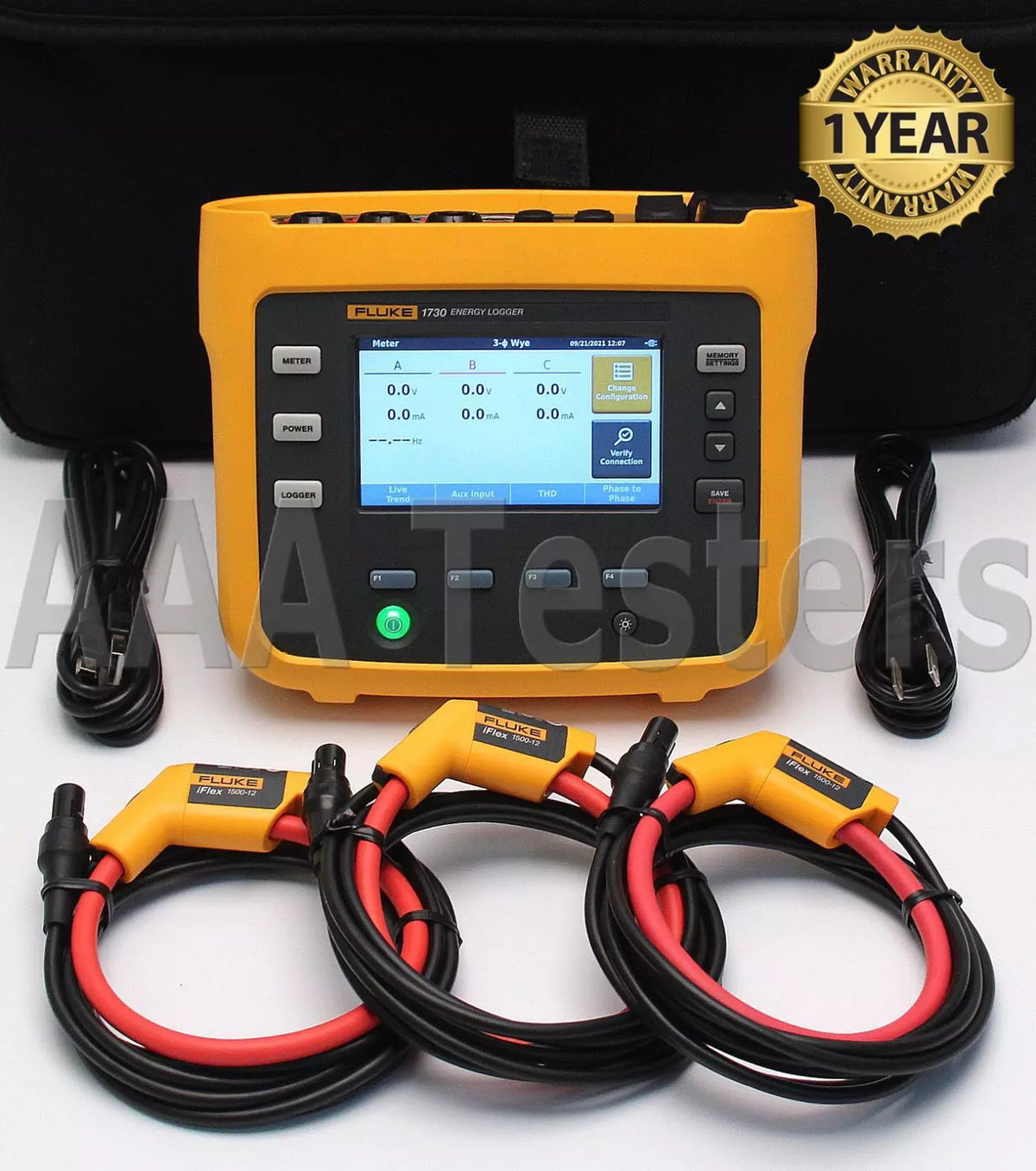 Fluke 1730 3 Three Phase Electrical Energy Logger 240V - XG eqpt
