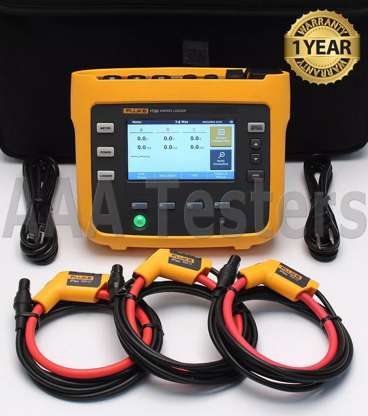 Fluke 1730 3 Three Phase Electrical Energy Logger 240V - XG eqpt