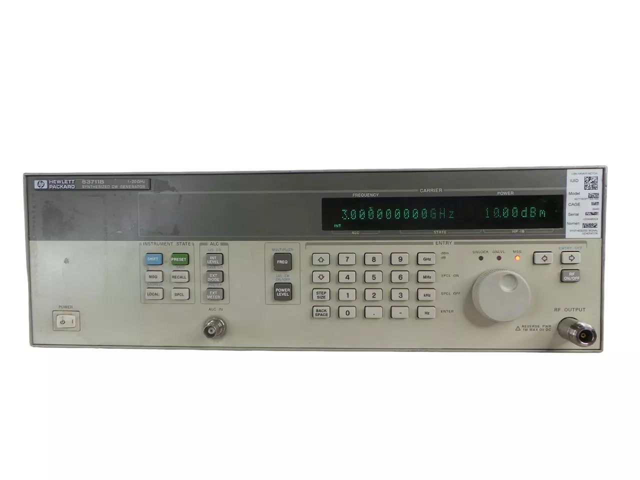HP 83711B Synthesized CW Generator - High-Quality Signal Generation