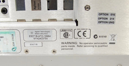Agilent Keysight E5071B 9kHz - 8.5GHz ENA Network Analyzer OPT 016 214 UNQ