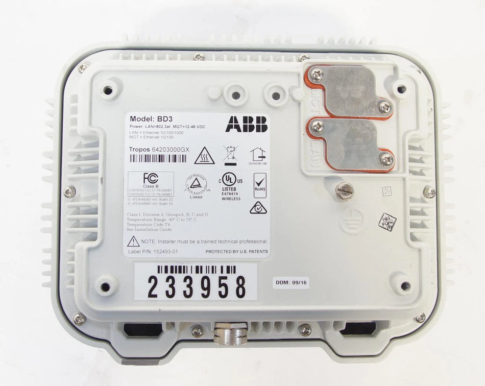 ABB BD3 152493 / TropOS 6420 Wireless Broadband  Mesh Router AP For Utilities