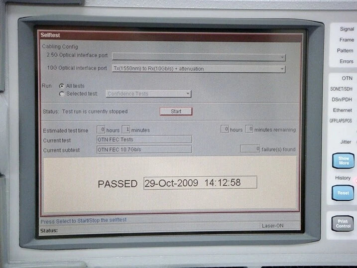 Agilent J7231B 100/108/112/609 OmniBER 10Gbps CommunicationsAnalyzer