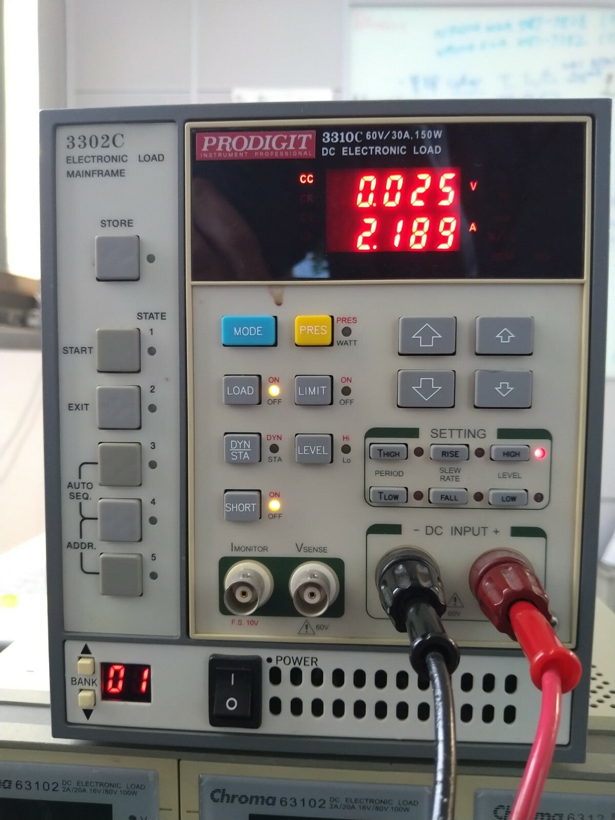 Prodigit 3302C/3310C 60V / 30A, 150W DC Electronic Load - XG eqpt