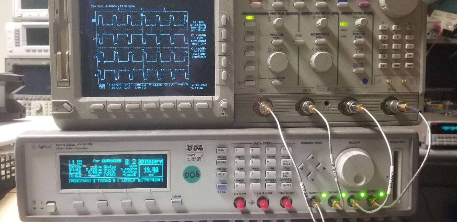 400 MHz Pulse Generator Dual Channel by Agilent