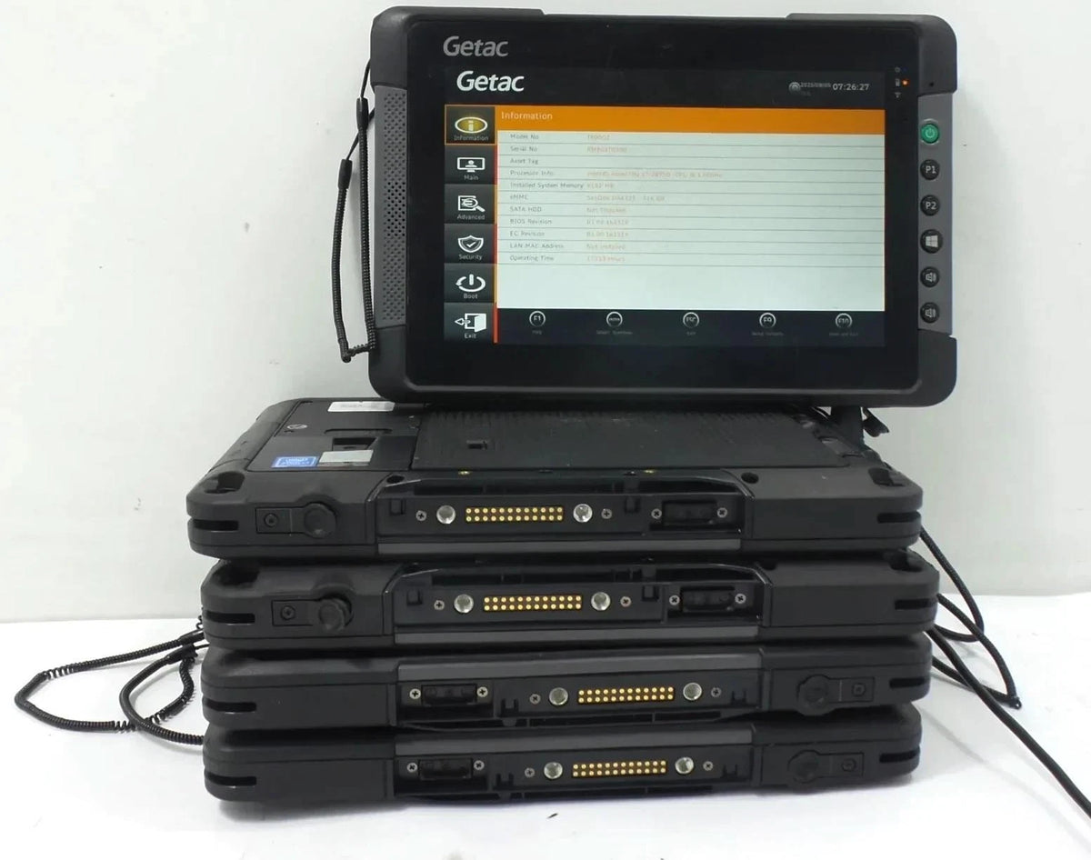 Lot 5 Getac T800 G2 Intel Atom x7-Z8750 1.60GHz 8GB RAM No SSD