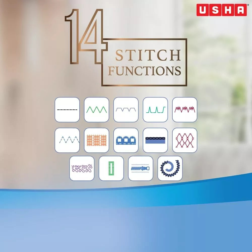 Usha Janome Dream Stitch Automatic Zig-Zag Electric Sewing Machine