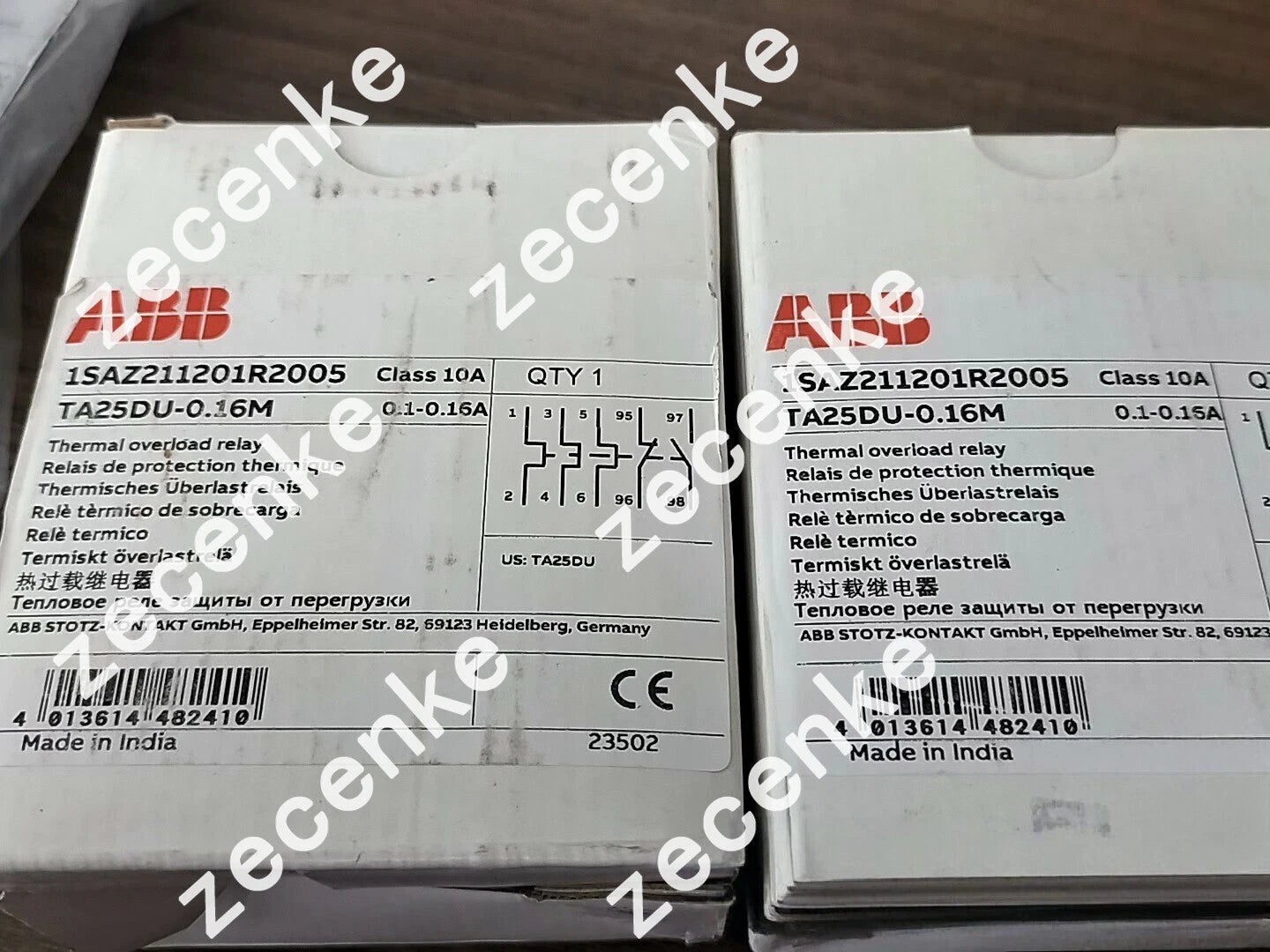 ABB 1pc TA25DU0.16 Overload Relay 0.1-0.16A