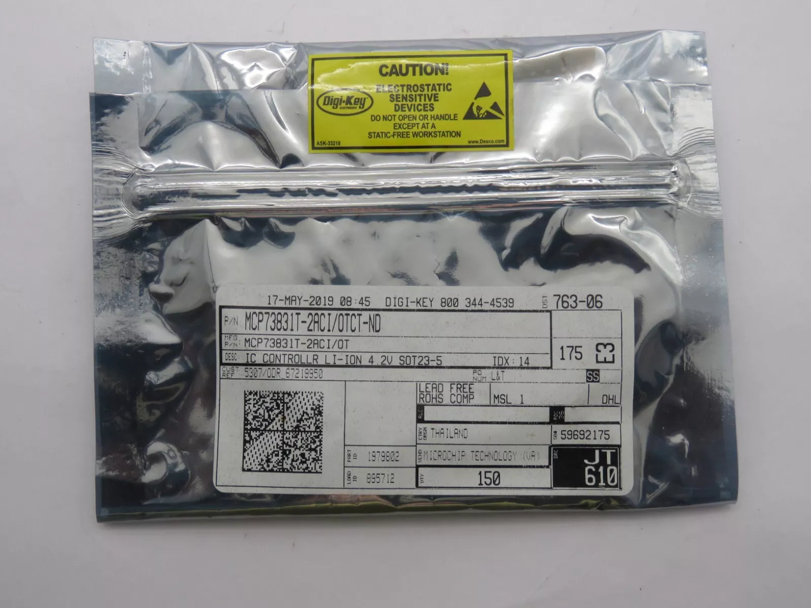 Microchip MCP73831T-2ACI IC Controller 2V - NEW INBOX