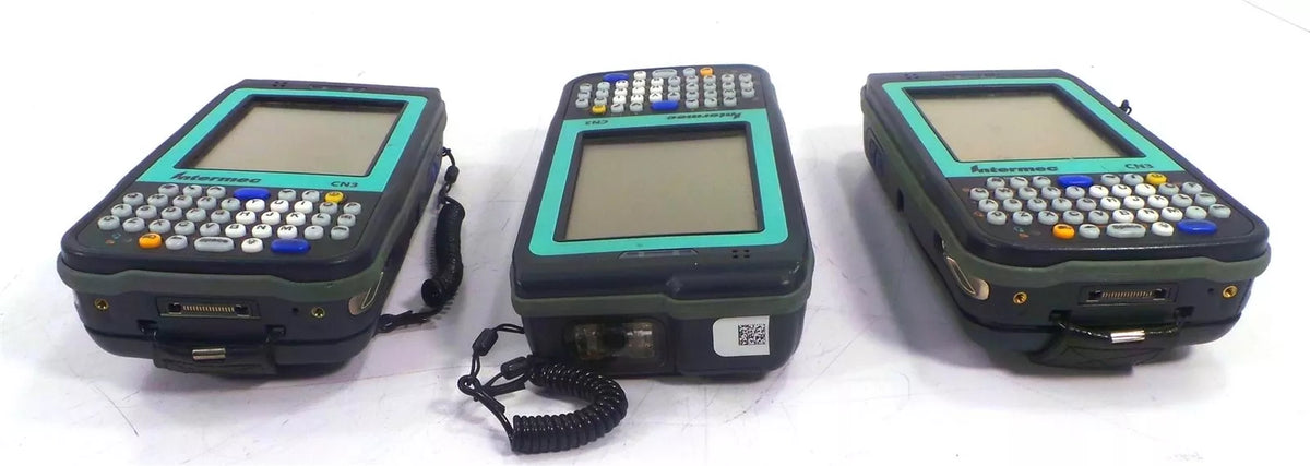 Lot of 3 Intermec CN3NI Barcode Scanner Set