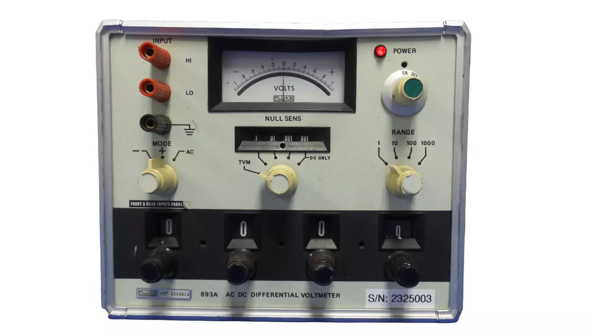 Fluke 893A AC DC Differential Voltmeter - Precision Measurement Tool