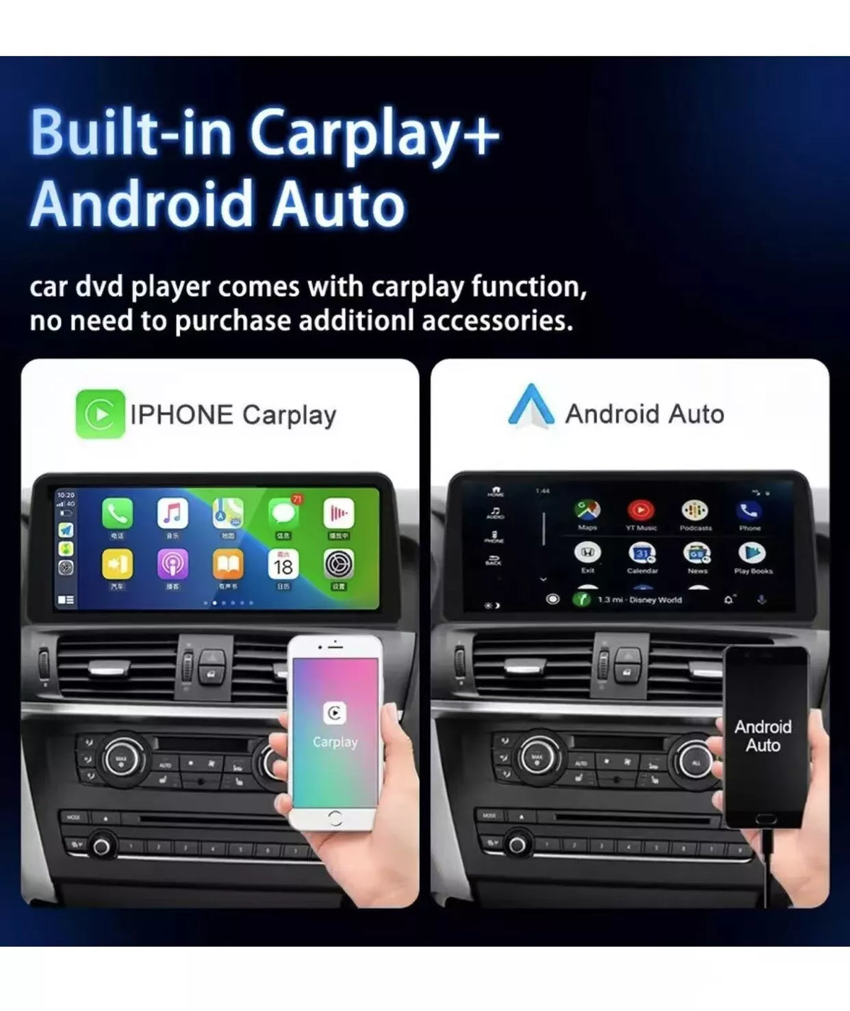 Android Navigation Car GPS Stereo Radio Carplay for Land Range Rover 2002-2012