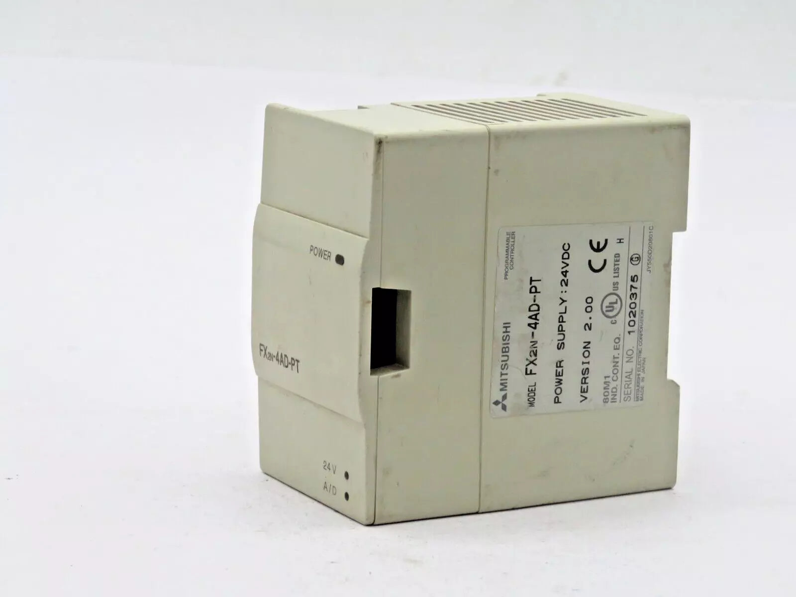 Mitsubishi FX2N-4AD-PT Programmable Controller Power Supply 24VDC - USED