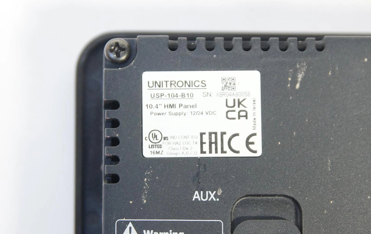 UNITRONICS HMI PLC USP-104-B10 10.4" HMI Panel 12/24V Display