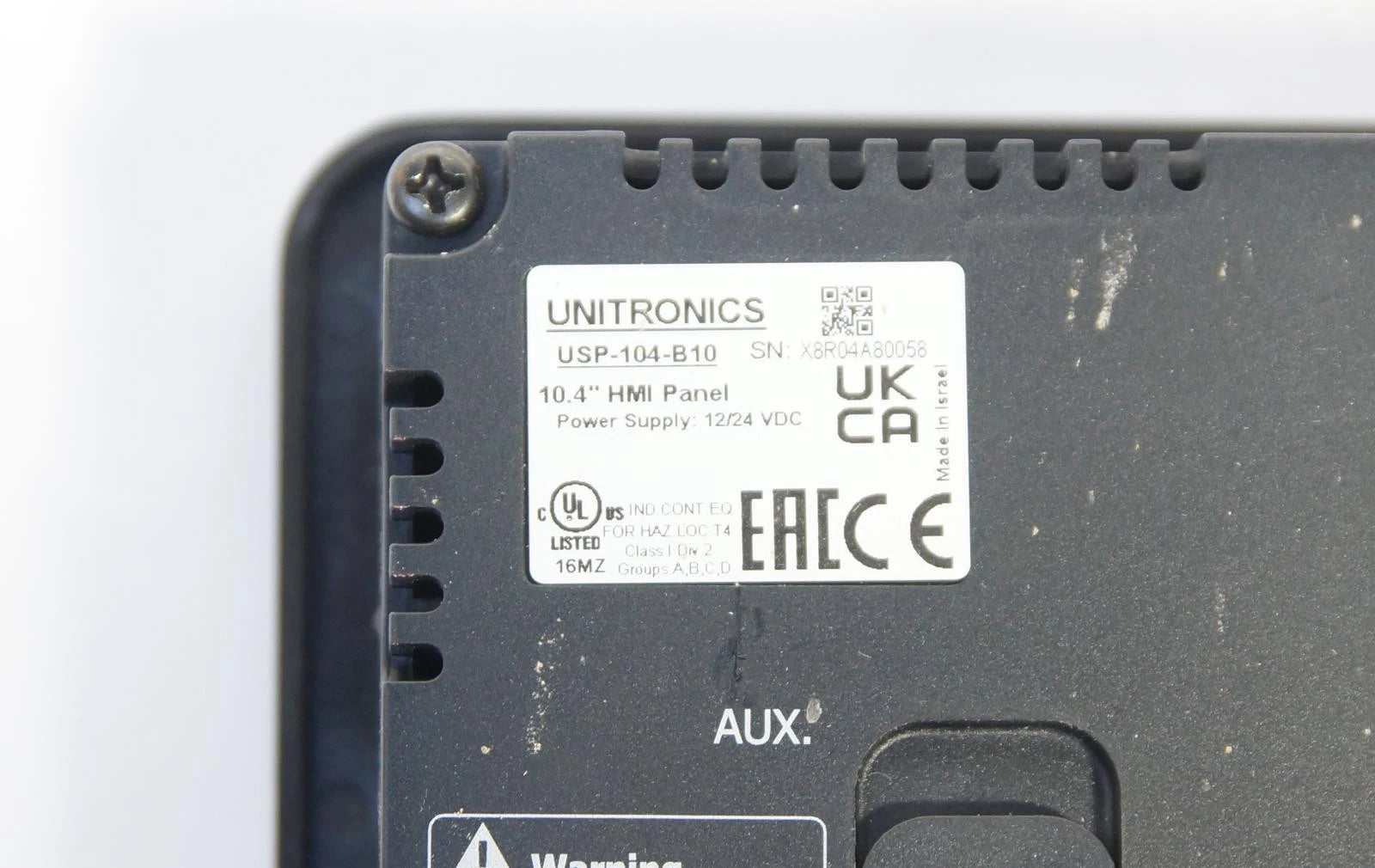 UNITRONICS HMI PLC USP-104-B10 10.4" HMI Panel 12/24V Display