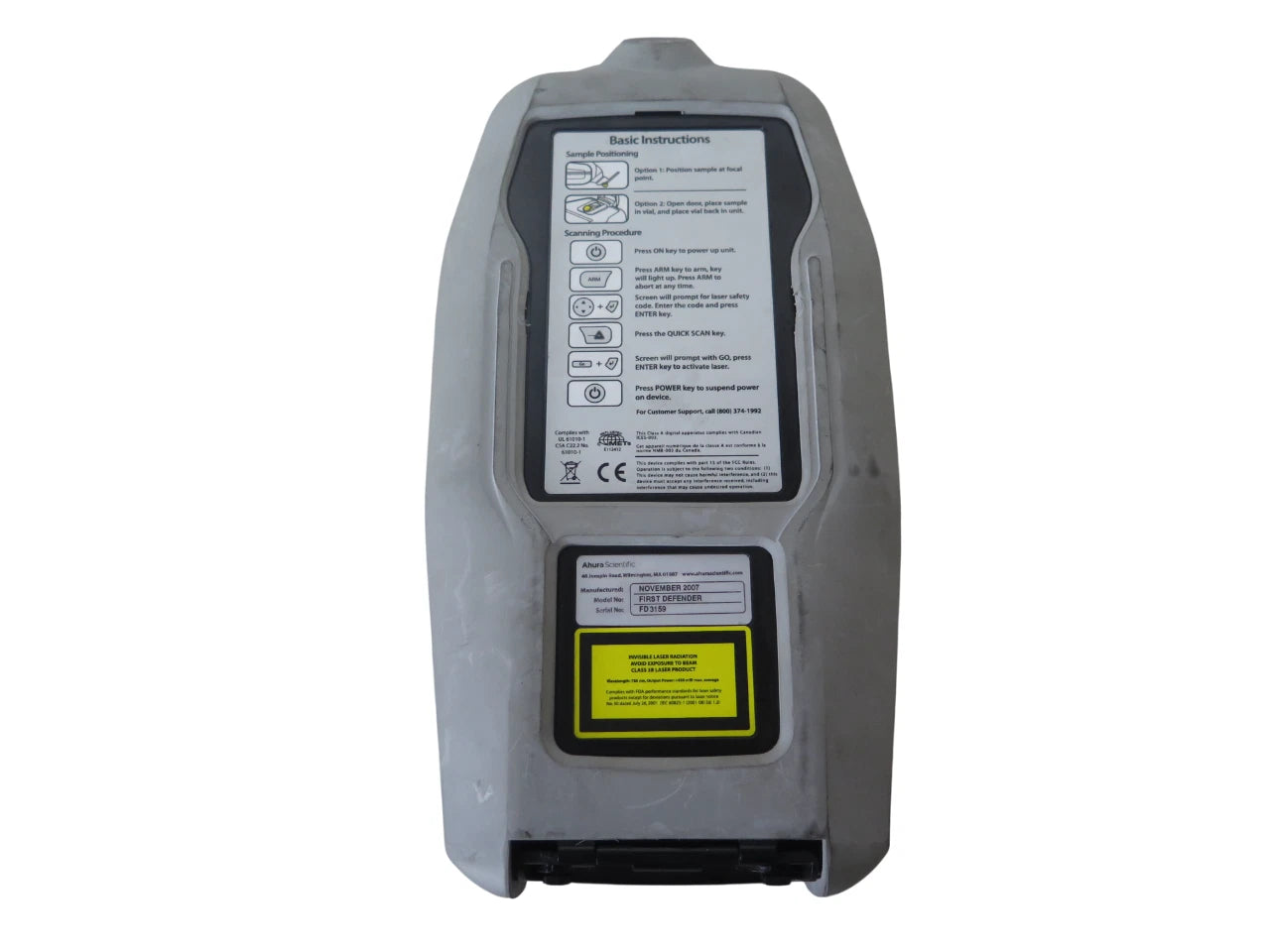 Ahura First Defender Chemical ID System Spectrometer - Free Shipping