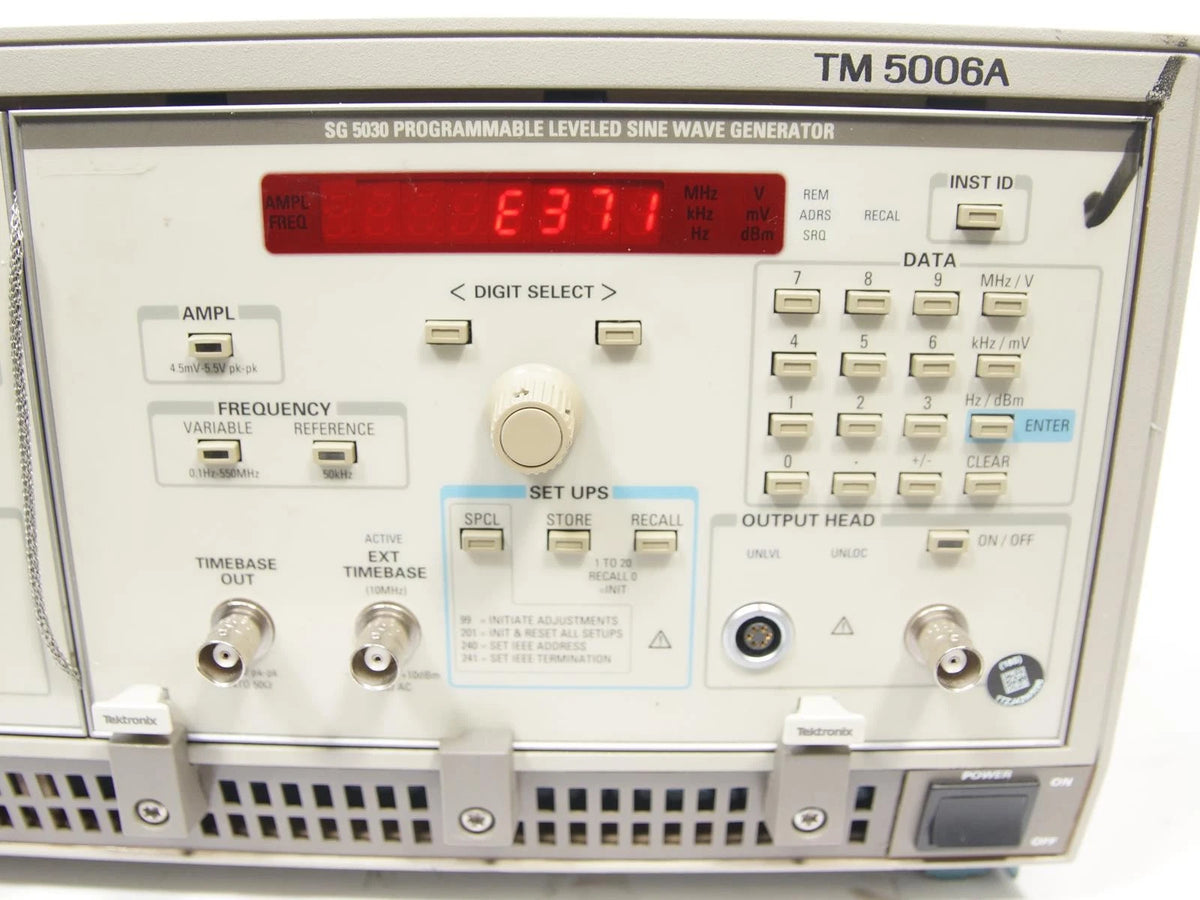 Tektronix TM5006A w/ SG 5030 Sine Wave Generator & CG 5011 Calibration Generator