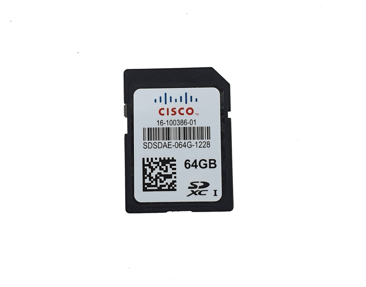 Cisco 16-100386-01 64GB SD Flash Memory Card