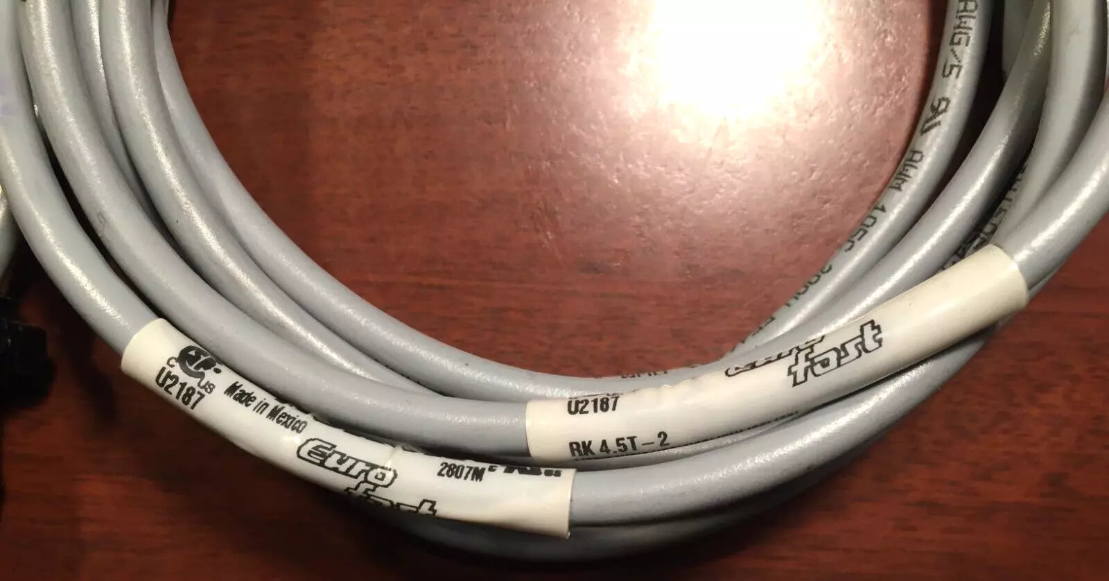 Turck RK-4.5T-2 5 Pole M12 Female with 206429-1 TE Connectivity