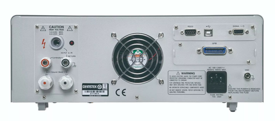 GW Instek GPT-12004 Safety Analyzer Tester Hi-Pot 200VA AC/DC IR GB Hipot