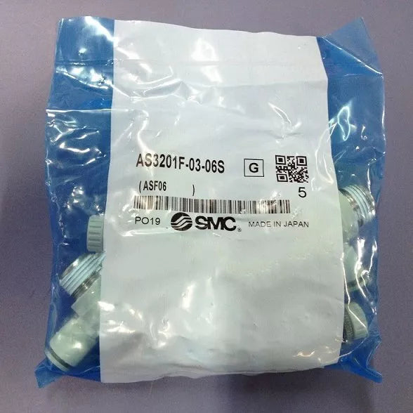 5PCS SMC AS3201F-03-06S Governor Valve Adapter - New, Expedited Shipping