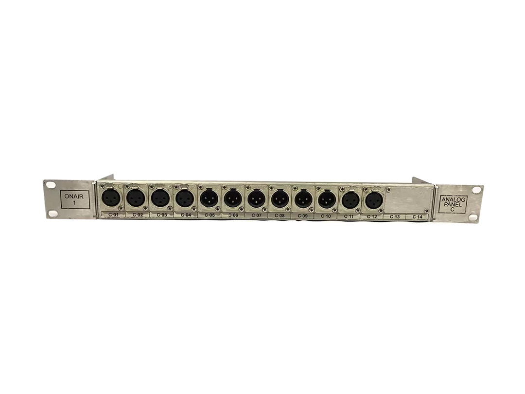 1RU XLR Patchbay with 6 XLR Male and 6 XLR Female Neutrik Connectors
