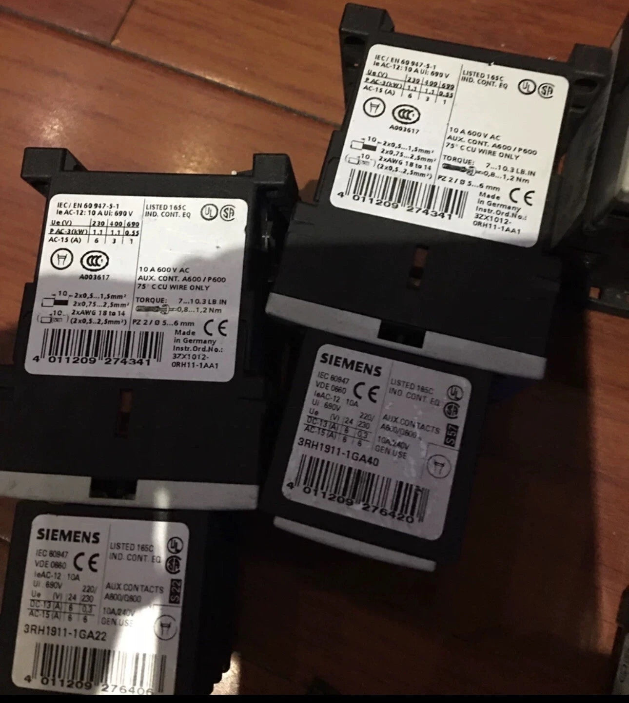 3RH1140-1BB40 industrial relay: 1 NO contact, 24V DC coil
