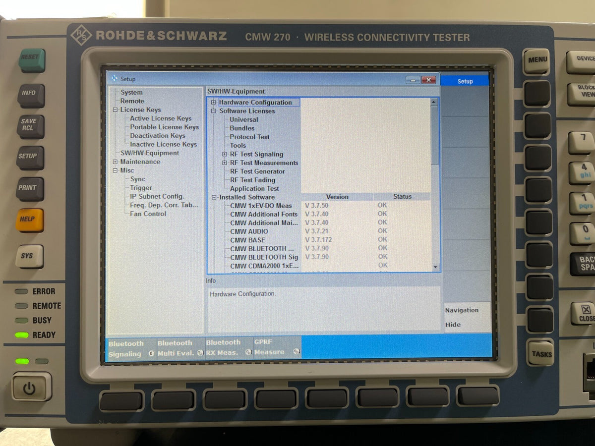 Rohde & Schwarz CMW270 Wireless Connectivity Tester for Bluetooth Test _0903 - XG eqpt
