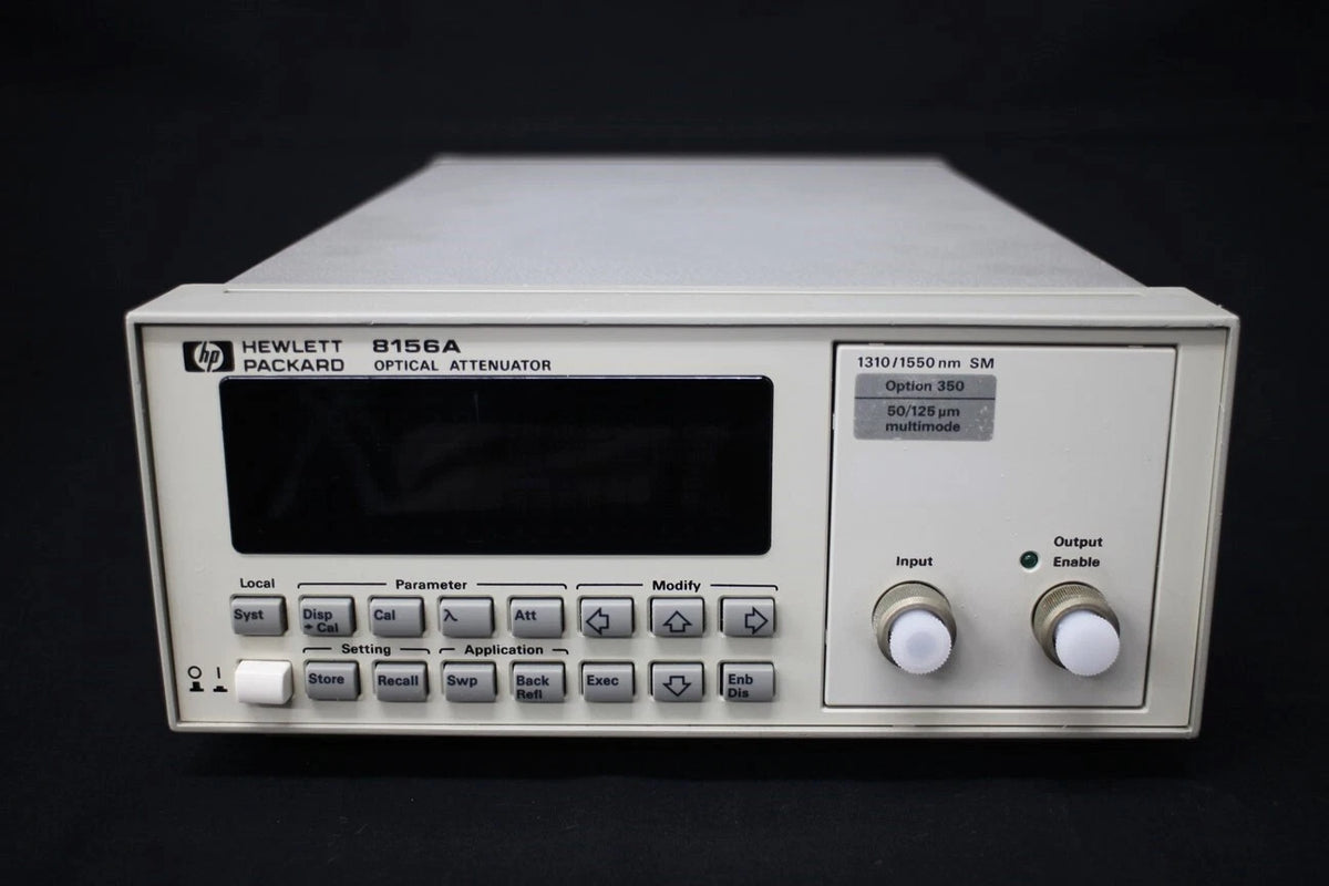 HP 8156A/350 1250-1650nm 60dB Optical Attenuator