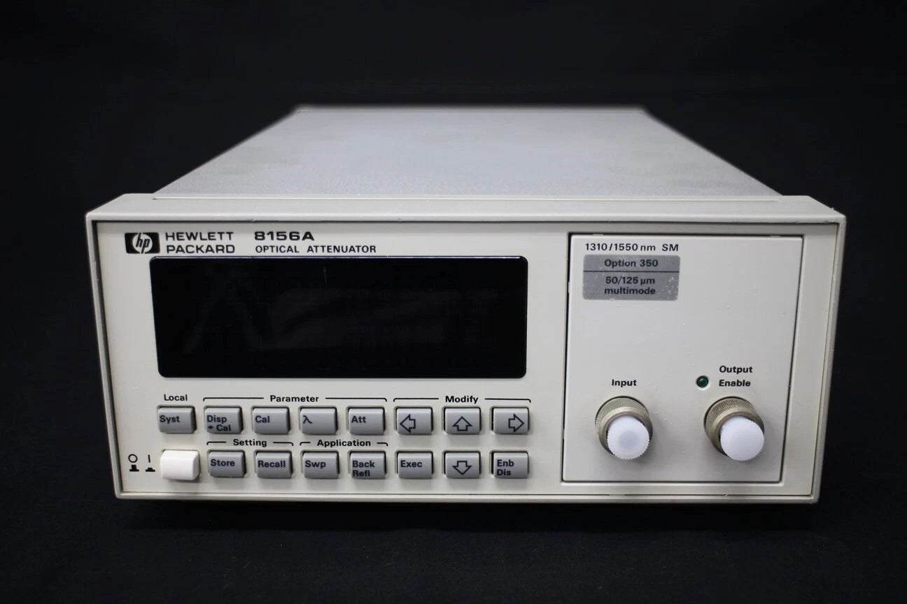 HP 8156A/350 1250-1650nm 60dB Optical Attenuator