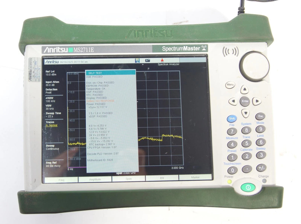 Anritsu MS2711E 100 kHz to 3 GHz Handheld Spectrum Analyzer