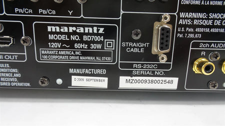 Marantz BD7004 Blu-ray/DVD Disc Media Player - Good Working - No Remote