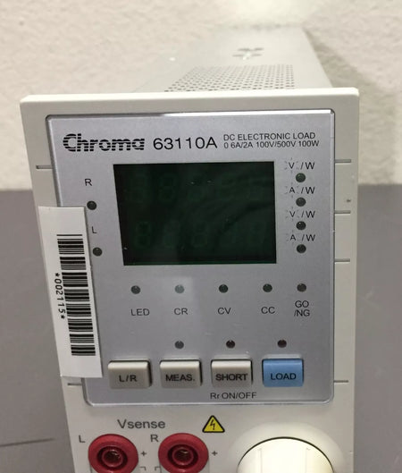 Chroma 63110A DC Electronic Load Module 0.6A-2A, 100V-500V, 100W