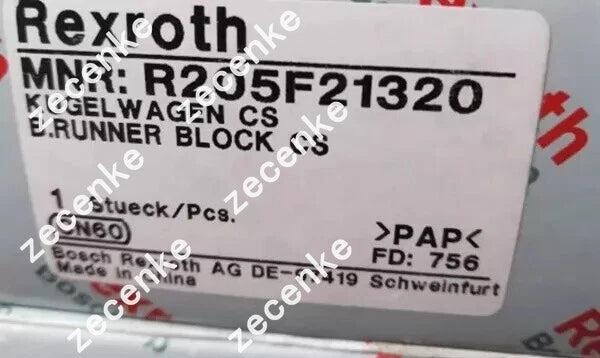 Rexroth R205F21320 Slider Guide for Precision Linear Motion Control