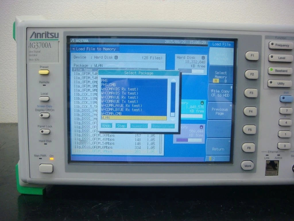Anritsu MG3700 /021 250kHz-3.0GHz Vector Signal Generator