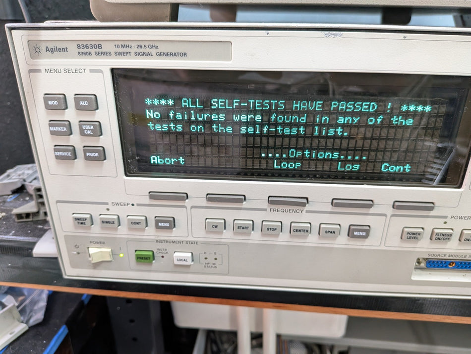 HP Agilent 83630a 83620a 10mhz-24.5 Ghz Signal Generator Cal’d Opt 1,6,8