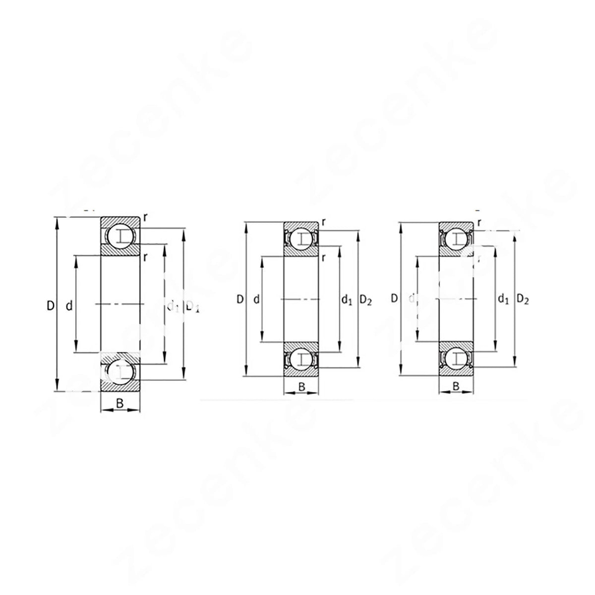 FAG 6319-2ZR Deep Groove Ball Bearing 95x200x45mm