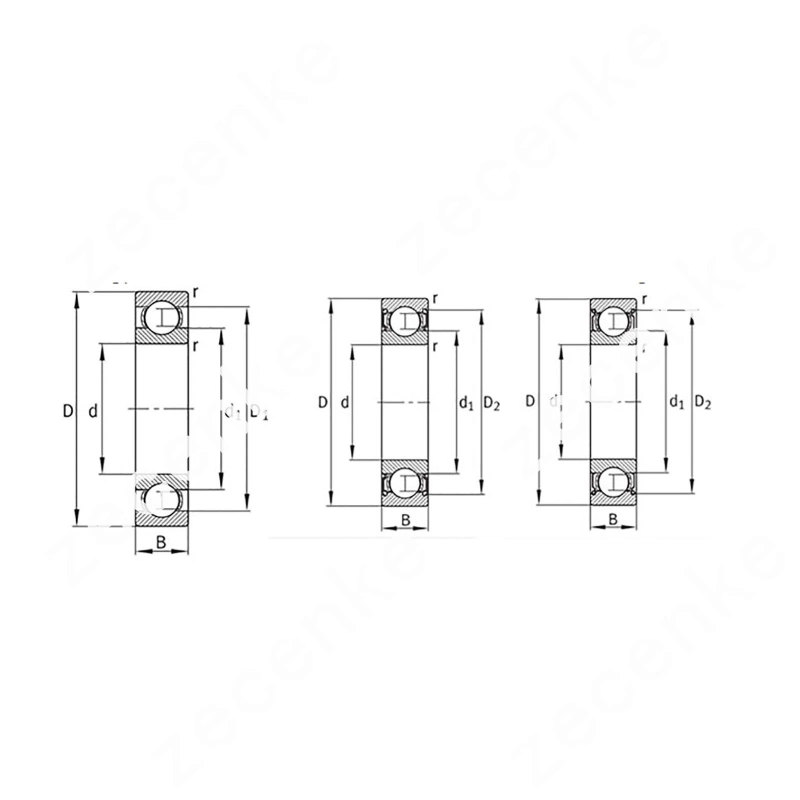FAG 6319-2ZR Deep Groove Ball Bearing 95x200x45mm