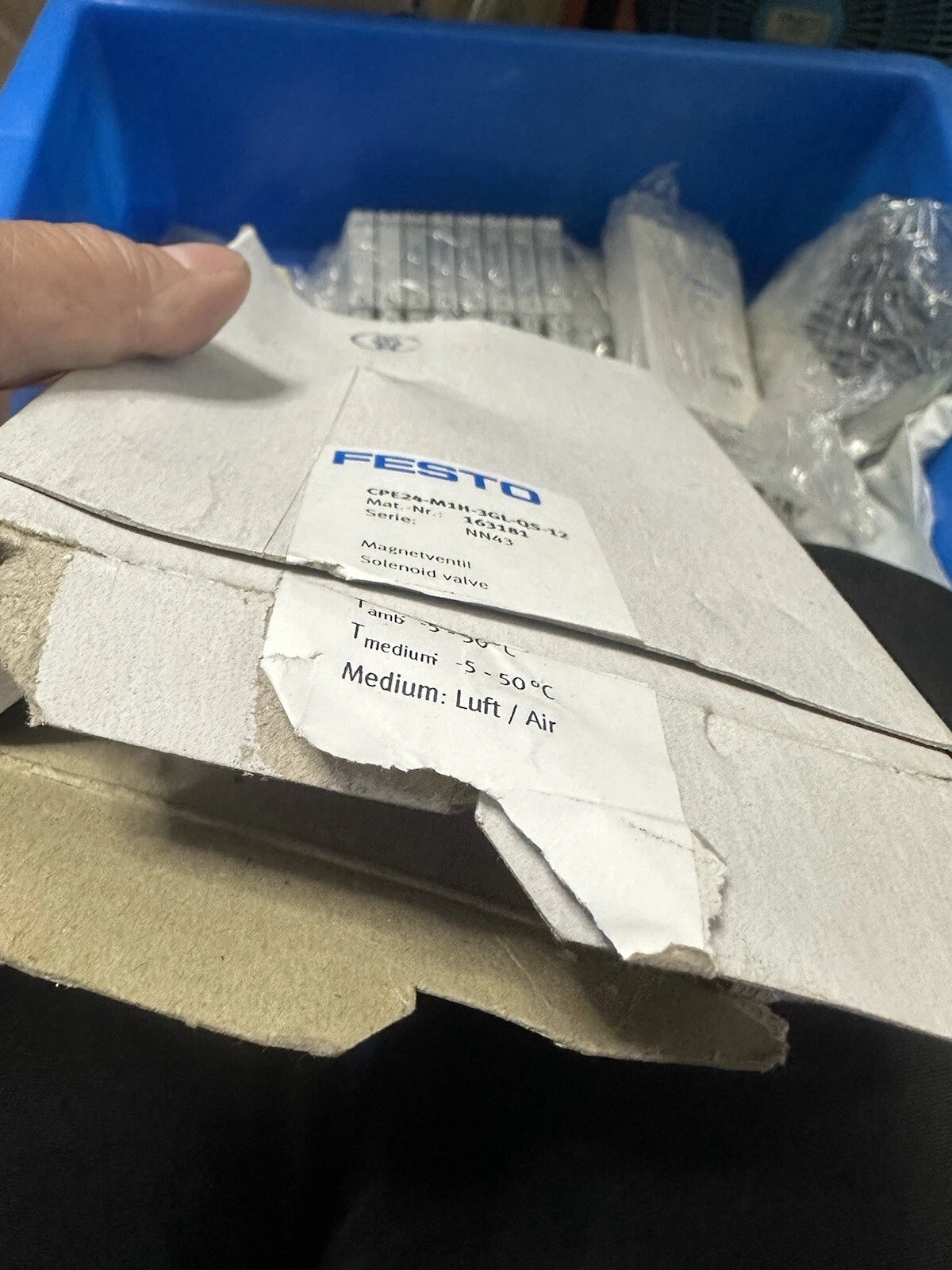 Festo Magnetventil CPE24-M1H-3GL-QS12 163181