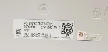Keysight InfiniiVision DSO-X 2024A 200MHz 4Ch Digital Storage Oscilloscope AS-IS